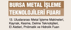 Bursa 13. Uluslararası Metal İşleme Makineleri Fuarı